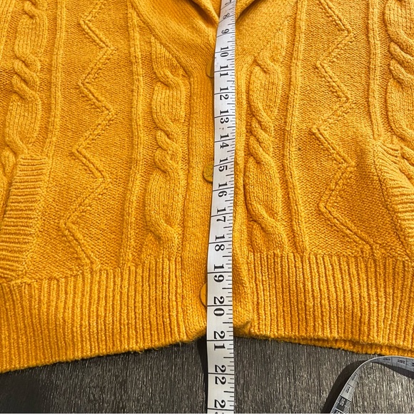 Pilcro Anthropologie Cable Knit Shawl Collar Cardigan Sz S Eclectic Grandpa - Picture 13 of 14